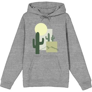 Natural World Cacti & Shapes Adult Long Sleeve Hoodie - 1 of 2