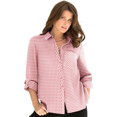 Roaman's Women's Plus Size Frankie Plaid Shirt