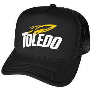 Official University of Toledo Primary Logo Foam Snapback Trucker Hat - for Men and Women Black, Black, One Size - 1 of 4