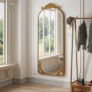 CAVINAS 58"x24" Full Length Mirror,Wall Mounted Full Body Mirror with MDF Backboard for Bedroom,Living Room,Cloakroom - 1 of 4