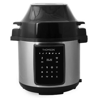 Thomson THOMSON 6.3-Qt. Digital Multi-Use Pressure Cooker and Air Fryer with Cooking Accessories