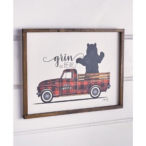 The Lakeside Collection Vintage Truck Wall Art by Marla Rae - Grin and Bear It - 1 of 3