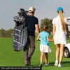 Costway Lightweight Golf Cart Bag with 15 Way Top Divider Individual Putter Well Cooler Bag Black/Green/Red - 3 of 4