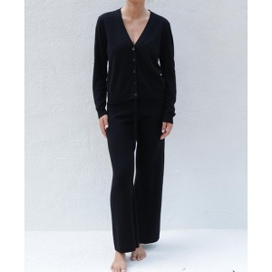 Women's Merino Blend Elysia Pant in New Jet by Tomorrow Studio - 1 of 4