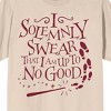 Harry Potter I Solemnly Swear That I Am Up To No Good Unisex Beige T-shirt - 2 of 3