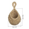Unique Bargains Handmade Natural Durable Space-Saving Hanging Basket 1 Pcs - 2 of 4