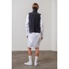 Women's Tuttle Neck Cable Side Vest - MOON RIVER - 2 of 3