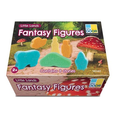 Colorful Stone Fantasy Figures Set for Imaginative Play