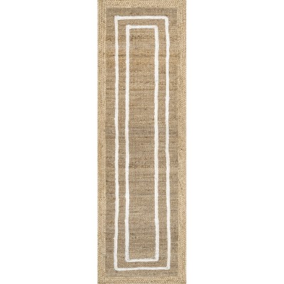 Nuloom Elemore Geometric Jute Area Rug