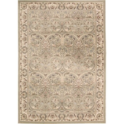 5'3 x 7'4 5-Feet 3-Inches by 7-Feet 4-Inches Nourison Cambridge Black Rectangle Area Rug 