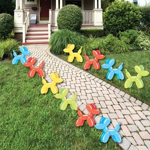 Big Dot of Happiness Balloon Animals - Lawn Decorations - Outdoor Happy Birthday Party Yard Decorations - 10 Piece - 1 of 4