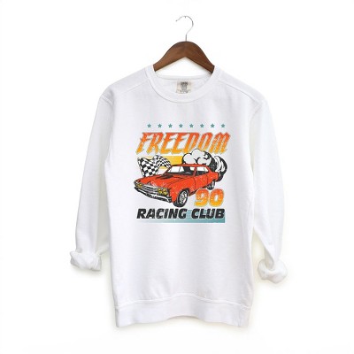 Simply Sage Market Women's  Garment Dyed Graphic Sweatshirt Freedom Racing Club
