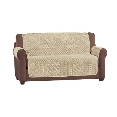 Collections Etc Pinsonic Patchwork Quilted Furniture Cover
