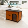 43" Large Wooden Dog House ¨C Weather & Water-Resistant Outdoor Kennel for Large Dogs - 2 of 4