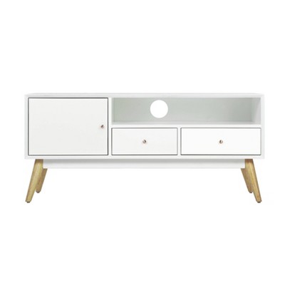 Lilou TV Stand for TVs up to 53" French White - Adore Decor