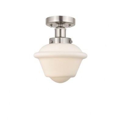 Oxford - 1 Light Semi-Flush Mount In Industrial Style-8.25 Inches Tall and 6.5 Inches Wide
