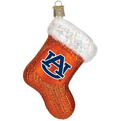 Old World Christmas Blown Glass Ornament for Christmas Tree, Auburn Stocking