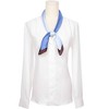 INSPIRE CHIC Women's Gradient Printed Satin Square Simple Lines Silky Scarves 1Pc - 2 of 4
