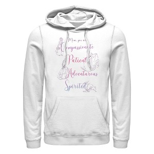 Men's Disney Princess Mom Qualities Pull Over Hoodie - 1 of 4