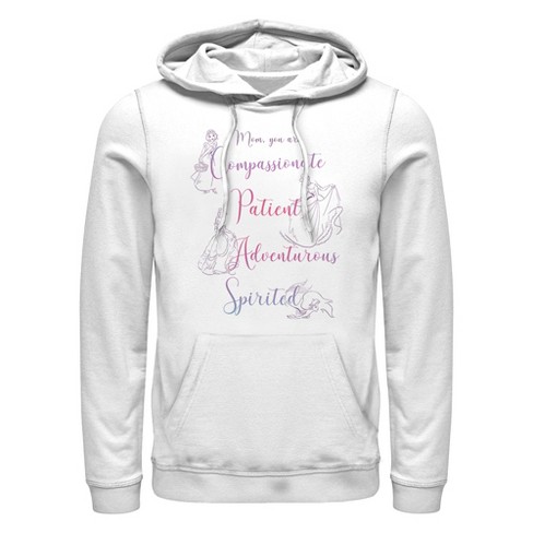 Men's Disney Princess Mom Qualities Pull Over Hoodie - image 1 of 4