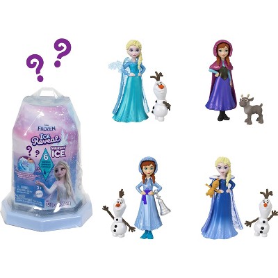 Disney Frozen Ice Reveal Surprise Small Doll with Ice Gel, Character Friend & Play (Dolls May Vary)