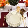 Smarty Had A Party Ivory with Gold Vintage Rim Plastic Wedding Set - 30 Sets - 2 of 4