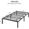 Metal Bed Frame, Platform Bed Frame with Storage Space Under Bed, 1000 LBS Heavy Duty Steel Slat Support, Easy Assembly,  Noise Free - 3 of 4