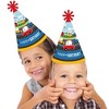 Big Dot of Happiness Cars, Trains, and Airplanes - Cone Happy Birthday Party Hats for Kids and Adults - Set of 8 (Standard Size) - 2 of 4