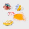 Lemon Cat Ball Plush Toy Set - 4pc - Boots & Barkley™ - 3 of 3