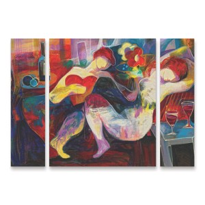 Trademark Fine Art -Jessica Acunda 'Noche de amor' Multi Panel Art Set Large 3 Piece - 1 of 1