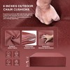 Gymojoy 24x24x6" Outdoor Cushion Patio Chair Furniture Cushion 28D High Density Sponge Cushion with Removable Cover Cushion Replacement - 4 of 4