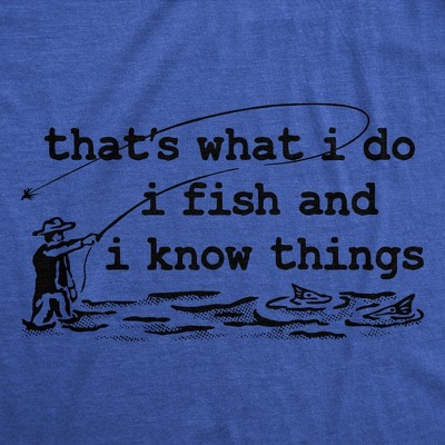 Мужские футболки Crazy Dog T-Shirts, Inc. Mens Funny T Shirts Thats What I Do I Fish and I Know Things Sarcastic Fishing Graphic Novelty Tee for Men - Crazy Dog Men's T Shirt For Fishers M — фото 2