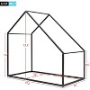 Acekool Kids House Bed - Twin Metal Frame with Roof - 2 of 4