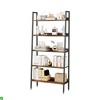 67" Ladder Bookshelf, 5-Tier Industrial Bookcase ¨C Free-Standing Storage Shelf with Metal Frame for Living Room, Home Office, or Kitchen - 2 of 4