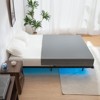 Lusimo Floating Bed Frame Metal Platform Bed with LED Lights and 9.8In Under-Bed Storage Queen - 3 of 4