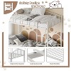 Nasitip Metal Bunk Bed Twin Over Twin, Heavy Duty Bunkbeds Frame with Arched Guardrail and Safety Ladder,Space-Saving, No Box Spring Needed - 2 of 4