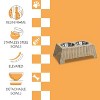 THE LICKER STORE Serenity 6.9" Small/Medium Elevated Wicker Pet Feeder w/ 18oz (2.2 Cups) 2-Stainless Steel Bowls - 2 of 4