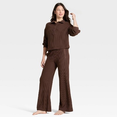 Women's Waffle Henley Sweatshirt - Auden' - image 3