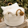 Colonial Mills Candy Cane Basket - Red/Green 14"x14"x14" - 3 of 4