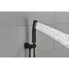 ChicFurnit Showerheads Rainfall Shower Head with Handheld Spray Combo Extention Arm High Pressure Showerheads for Bathroom, Black, 18.3"*13"*5.5" - 2 of 4