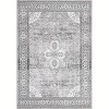 Washable Vintage Runner Rug, Non-Slip Low Pile Medallion Carpet with Rubber Backing for Kitchen or Entryway - 4 of 4