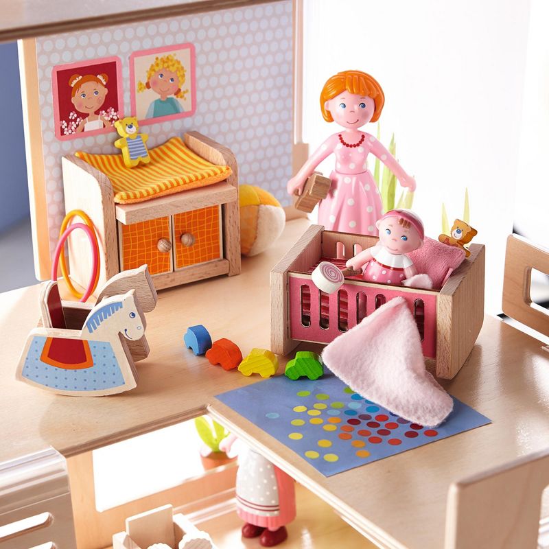 HABA Little Friends Children's Nursery Room - Dollhouse Furniture for 4" Bendy Dolls, 3 of 5