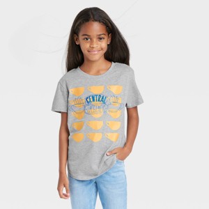 Girls' Friends Central Perk Short Sleeve Graphic T-Shirt - Heather Gray - 1 of 3