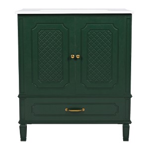 Versatile Bathroom Vanity with Sink: Elevate Your Space with Clean Lines and Contemporary Style in Any Finish - 1 of 4
