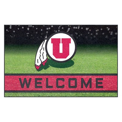 NCAA Utah Utes Crumb Rubber Door Mat 18"x30"