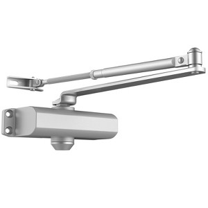 VEVOR Door Closer,Automatic Door Closer Commercial or Residential Use for Door Weights 187 Lbs,Adjustable Size Hydraulic Buffer Door Closers, Silver - 1 of 4