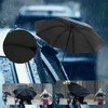 Unique Bargains Portable Rain Umbrella Manual Open Close Windproof Travel - 3 of 4