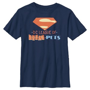 Boy's DC League of Super-Pets Superman Emblem Cutouts T-Shirt - 1 of 4