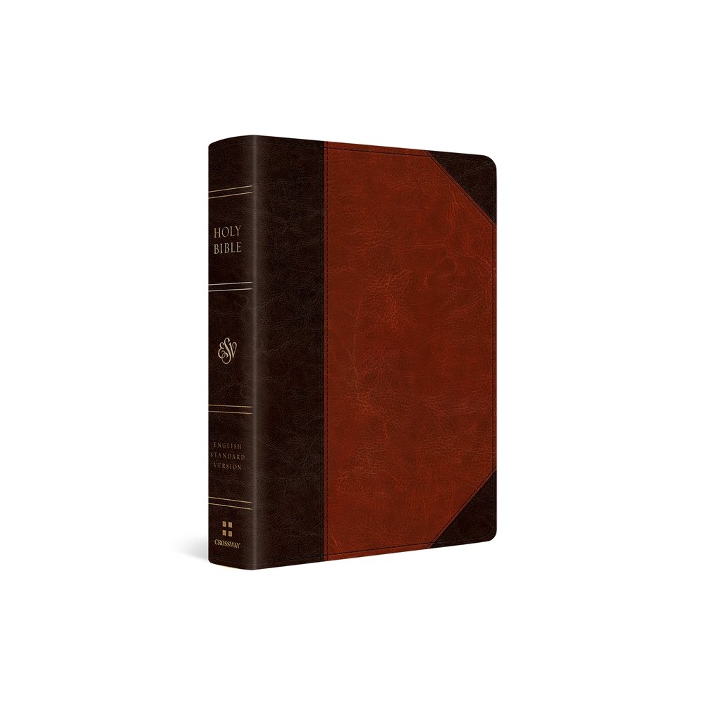 ESV Reader's Bible (Trutone, Brown/Cordovan, Portfolio Design) - by Esv Bibles (Leather Bound)