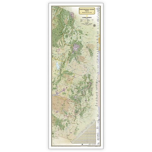 National Geographic Continental Divide Trail Map, In Gift Box, 18